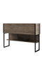 Hanah Home Luxe Cómoda Negro y Nogal